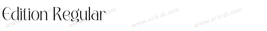 Edition Regular字体转换